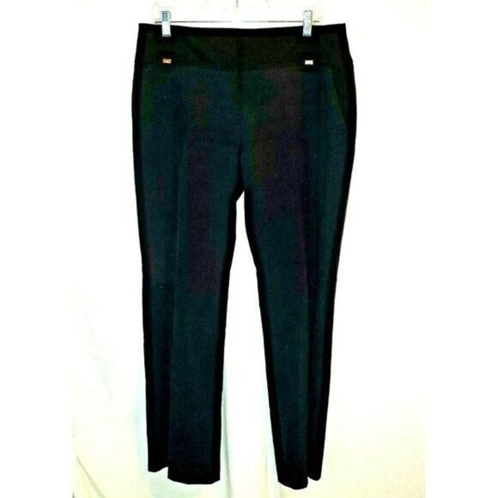 Anne Klein Womens Size 36 Black  Solid Dress Pants